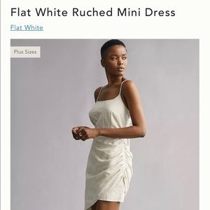 Anthropologie linen dress
